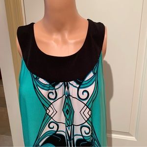 Elementz. Medium, Spring/Summer dress. Midi. Abstract design. Unique rou…